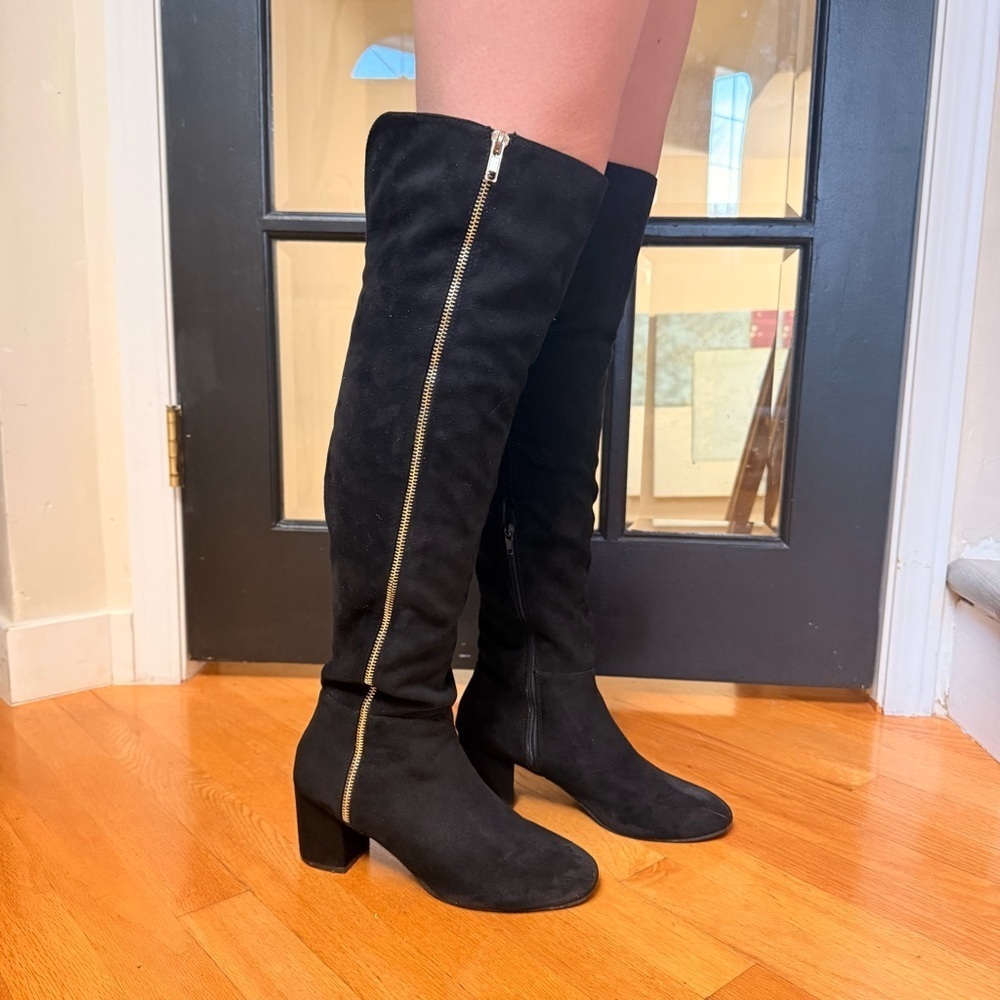 Steve Madden Black Over the Knee Boots - Picture 3 of 10